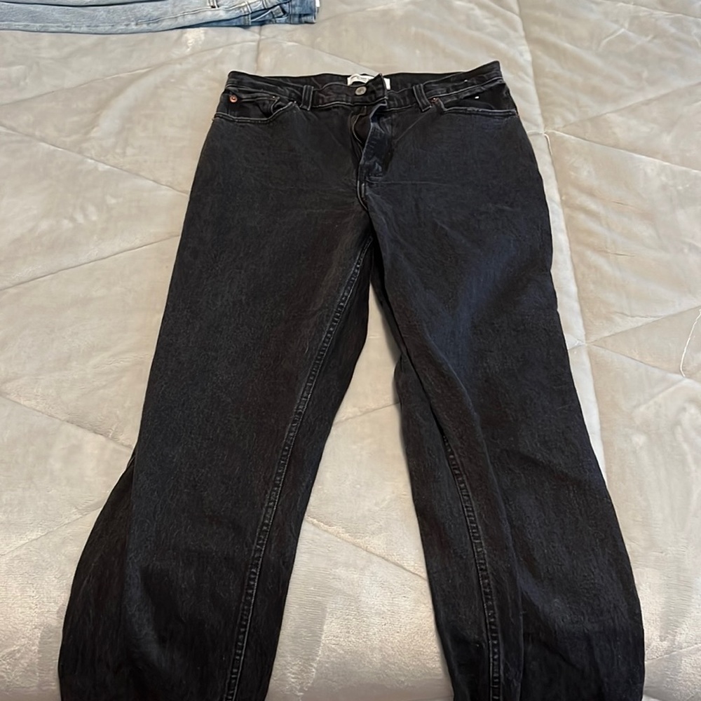 Abercrombie black jeans.